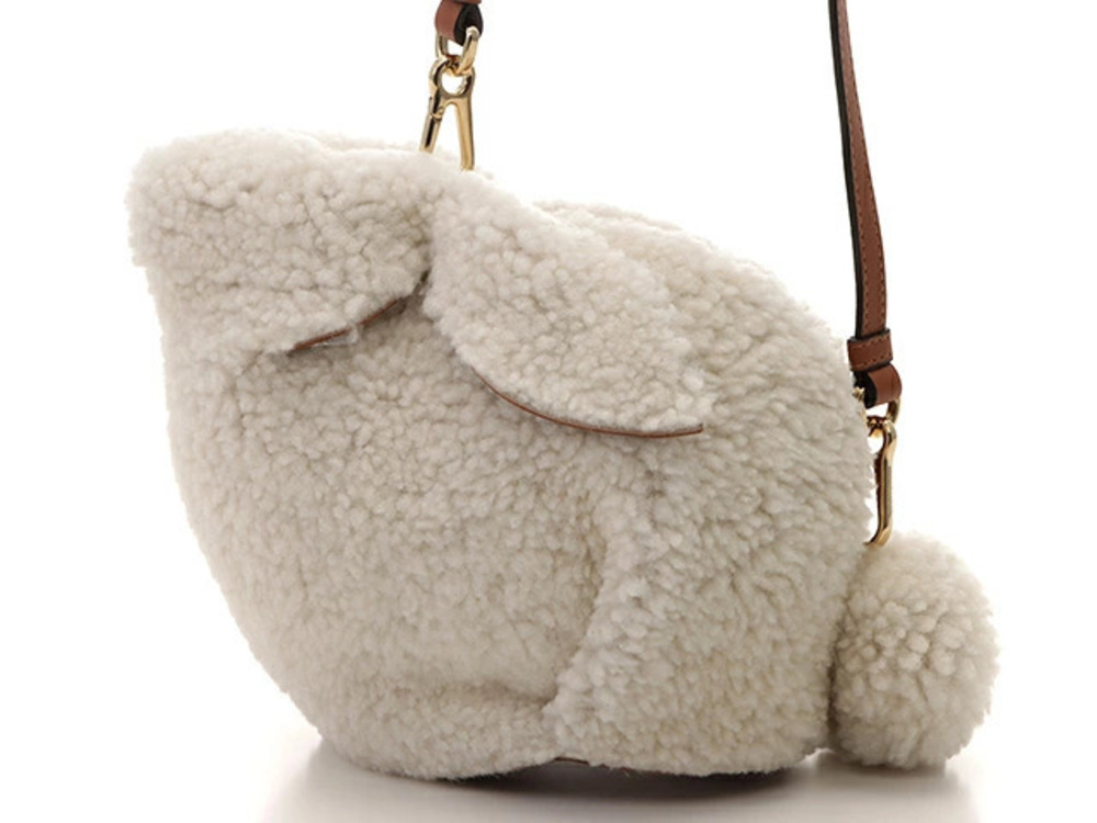 Loewe Bunny Bag Shoulder Shearling Calfskin
